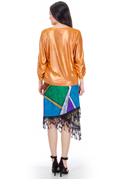 Fusta jerse pictata  Liza Panait Liza Panait Online Boutique